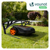 VOUNOT® Robot Lawn Mower Garage 82 x 80 x 46 cm, Aluminium, Transparent