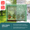 VOUNOT Garden Greenhouse w/Roll-Up Door, 135g/m² PE Cover, 200x77x170cm, Green
