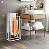 VOUNOT Freestanding Towel Rail 3-Tier Metal Towel Stand, White
