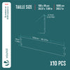 VOUNOT Galvanised Steel Lawn Edging, Metal Garden Edging Landscape Border, 100 x 18 cm, 10pcs