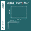 VOUNOT 3x4m Tarpaulin Heavy Duty 240 g/m² Waterproof Tarp White