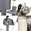VOUNOT Cat Tree Tower, Cat Condo with Sisal Scratching Post, Grey, XXL - VOUNOTUK