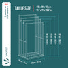 VOUNOT Freestanding Towel Rail 4-Tier Bamboo Towel Stand, Natural