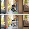 VOUNOT Retractable Stair Gate for Baby, Mesh Dog Gate, Extend Up to 180cm Wide, White