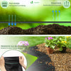 VOUNOT 1x10m Weed Control Fabric with Pegs, Heavy Duty Landscape Ground Cover Membrane