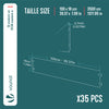 VOUNOT 35M Galvanised Steel Lawn Edging, Metal Garden Border 100x18cm 35pcs