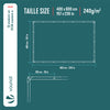 VOUNOT 4x6m Tarpaulin Heavy Duty 240 g/m² Waterproof Tarp White