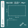 VOUNOT 3x5m Tarpaulin Heavy Duty 180 g/m² Waterproof Tarp White