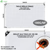 Protection tarpaulin in resistant and waterproof Polyethylene 180g/m² white 3x5m - VOUNOTUK