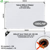 Protection tarpaulin in resistant and waterproof Polyethylene 180g/m² white 4x6m