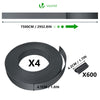 VOUNOT PVC Privacy Strips Garden Privacy Fence Screen 300m x 4.7cm with 600 Clips, Grey - VOUNOTUK