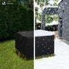 VOUNOT Garden Furniture Covers 135x135x73cm Waterproof Patio Set Cover Black