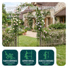 VOUNOT 4 Pack Metal Garden Arches for Climbing Plants, 140 x 37 x 240 cm, Black