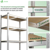 VOUNOT 5-Tier Heavy Duty Shelving Units, 2 Pack Garage Storage Racking LC:1250g