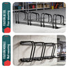 VOUNOT Bike Stand Bicycle Parking Rack for 4 Bikes, Black