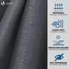VOUNOT 1×10m Privacy Netting HDPE Shading Net, 75% Shading Rate, Anthracite