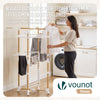 VOUNOT 3-Tier Foldable Clothes Airer 99x69x135.5 cm Drying Rack, White