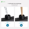 VOUNOT Set of 4 Cantilever Parasol Base Weights 60L Water or 100kg Sand, Black