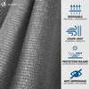 VOUNOT 1×20m Privacy Netting 230 g/m² HDPE Shading Net, 95% Shading Rate, Grey