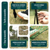 VOUNOT 30m Chicken Netting Kit, Heavy-Duty PE Poultry Fence Green