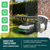 VOUNOT® Robot Lawn Mower Garage 82 x 80 x 46 cm, Aluminium, Brown