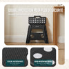 VOUNOT  Folding Step Stool, Anti-Slip Folding Stool, 37x30x32.5 cm Black