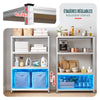 VOUNOT 4-Tier Heavy Duty Shelving Units Set of 2, 700kg, 160x80x40 cm