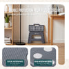 VOUNOT  Folding Step Stool, Anti-Slip Folding Stool, 32x25x22 cm Grey