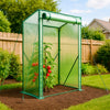 VOUNOT Garden Greenhouse w/Roll-Up Door, 135g/m² PE Cover, 100x50x150cm, Green
