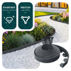 VOUNOT Flexible Lawn Garden Edging Border, with 40 Pegs, Anthracite 20m