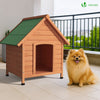 VOUNOT Dog House Outdoor Durable Pet Shelter, 72x65x83cm, Wood