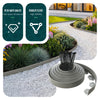VOUNOT Plastic Garden Edging, Flexible Lawn Edging with 30 Pegs, Grey 10m