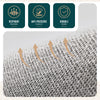 VOUNOT 6 Pack Bedding Storage Bags, Foldable Sheet Organisers, Grey