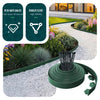 VOUNOT Plastic Garden Edging, Flexible Lawn Edging with Pegs, Green 10m