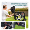 VOUNOT Set of 2 Pop Up Football Goals for Kids, 2 in 1 Mini Football Target Net