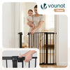 VOUNOT Safety Gate for Stairs 89-96cm, Pressure Fit Baby Gate, Black