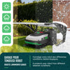 VOUNOT® Robot Lawn Mower Garage 82 x 80 x 46 cm, Aluminium, Transparent
