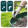 VOUNOT Flexible Lawn Garden Edging Border, with 80 Pegs, Green 40m