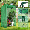 VOUNOT Garden Greenhouse w/Roll-Up Door, 135g/m² PE Cover, 100x50x150cm, Green
