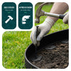 VOUNOT Plastic Garden Edging, Flexible Lawn Edging with 60 Pegs, Black 20m