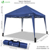 VOUNOT 3x3m Pop Up Gazebo with 4 Leg Weight Bags, Folding Party Tent for Garden Outdoor, Blue - VOUNOTUK