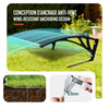 VOUNOT Robotic Lawnmower Garage 104x80x50 cm, Outdoor Shelter, Brown