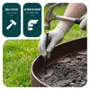 VOUNOT Plastic Garden Edging, Flexible Lawn Edging with Pegs, Brown 10m