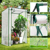VOUNOT Garden Greenhouse w/Roll-Up Door, 135g/m² PE Cover, 100x50x150cm, White