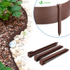 High flexible PE garden edging 20M with brown stakes - VOUNOTUK