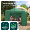 VOUNOT 3x3m Heavy Duty Pop Up Gazebo with 4 Sides Party Tent, Green