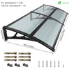 VOUNOT 200x80cm Front Door Canopy Porch Outdoor Awning, Patio Rain Shelter, Anthracite