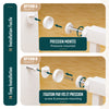 VOUNOT Safety Gate for Stairs 75-82cm, Pressure Fit Baby Gate, White