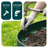 VOUNOT Plastic Garden Edging, Flexible Lawn Edging with Pegs, Green 20m