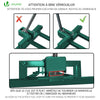 VOUNOT Lifter for Lawn Mowers, Garden Tractor Jack, Weight Capacity 900lbs, Green - VOUNOTUK